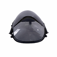 Phare Avant de Moto avec Lentille en Verre Clair Noircissant pour PIAGGIO ZIP100