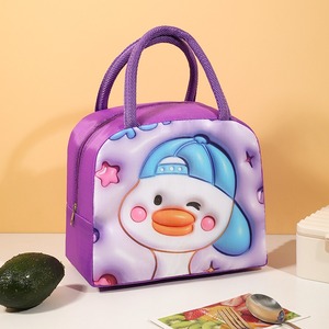 <span class=keywords><strong>Sac</strong></span> à déjeuner isotherme portable pour enfants, boîte à lunch bento pour étudiants, motif dessin animé - Product Image 4