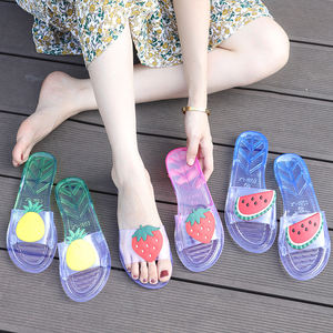 Sandalias de Gelatina con Diseño de Frutas, Sandalias Planas y Cómodas para la Playa, para Mujer - Product Image 2