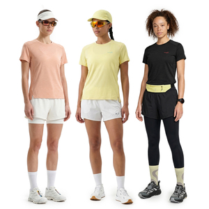 T-shirt de sport amincissant à col rond pour femme, séchage rapide, tissu respirant pour l'été 2026, idéal pour la course en extérieur et l'entraînement physique - Product Image 1