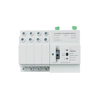 Commutateur de transfert automatique double alimentation 80A, classe PC ATS, avec surveillance de tension et commande manuelle pour alimentation de secours
