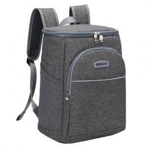 Custom Oxford Grocery Picnic <b>Backpack</b> Logo Wholesale Outdoor <b>Thermal</b> Insulated Waterproof Zipper Geometric Pattern Portable Bag - Product Image 1
