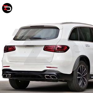 Kit carrosserie pour <span class=keywords><strong>Mercedes</strong></span> 2020 GLC63 Style pour GLC X253 SUV GLC43 <span class=keywords><strong>CLC</strong></span> 200L 300L avec pare-chocs avant, passage de roue, diffuseur, tuyau d'échappement - Product Image 2