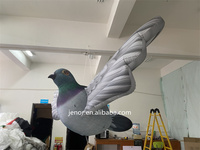 Modèle de pigeon gonflable suspendu pour la publicité, décoration de fête de festival