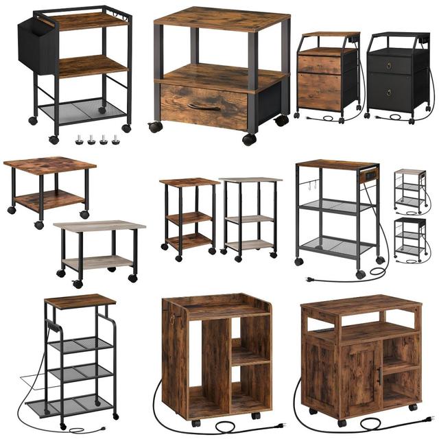 Wholesale Printer Stand with Wheels, Mobile Printer Storage Table with Shelf on Wheels, Rolling Printer Rack for Organizer
