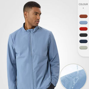 Veste longue coupe-vent et imperméable pour homme et femme, idéale pour le camping et la randonnée en montagne, avec col montant - Product Image 1