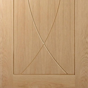 Contemporanea Moderna <span class=keywords><strong>Pesaro</strong></span> Rovere Stile Porta A Filo con Classique Arco Scanalature - Product Image 5
