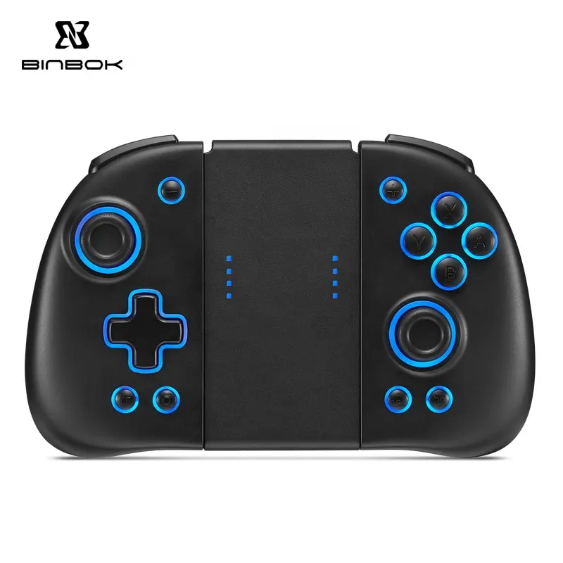 Binbok Hot Sale L & R Koppelen Joypad Draadloze Rgb Joy Game Controller Met Hall Effect Joysticks Voor Nintendo Switch