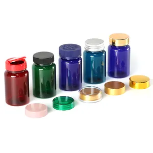 Kapsel-Apotheken flasche 100ml 120ml 150ml 200ml HDPE/PET-Plastik zusätze Medizin flasche für Tablette mit kinder sicherer Kappe
