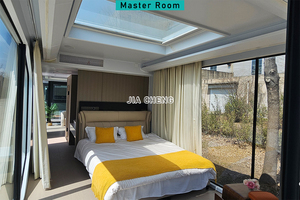 Nhà Máy Trực Tiếp Sang Trọng 40ft Thép Và Không Gian Bằng Gỗ Nhà Viên Nang Đúc Sẵn Với IOS Điều Khiển Hệ Thống Khung Nhà - Product Image 6