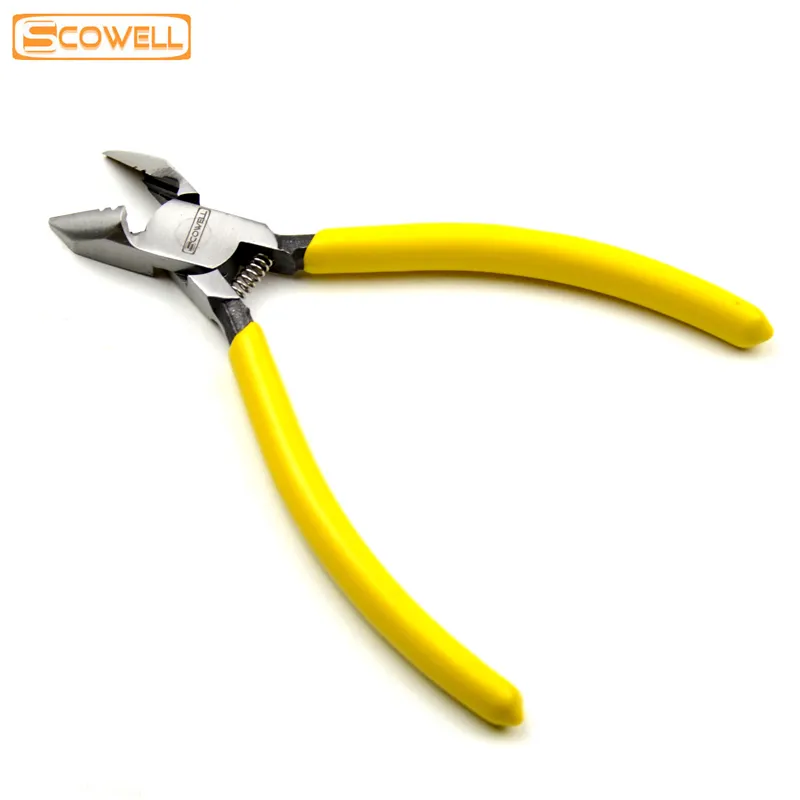 6 INCH 45 Degree Cutting Edge With Striping Hole E Type End Diagonal Cutting Plier Side Cutting Nipper From China