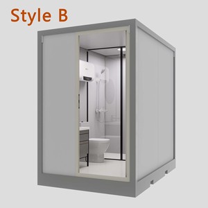 European Standard Prefabricated Integrated Modular Bathroom Portable Toilet Separate Shower <b>Unit</b> Prefab Bathroom - Product Image 2