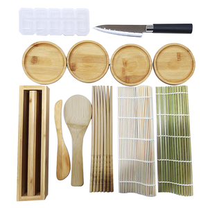 11 pièces Kit de fabrication de <span class=keywords><strong>Sushi</strong></span> professionnel antiadhésif ensemble de fabricant Kit d'outils de fabrication de <span class=keywords><strong>Sushi</strong></span> de cuisine écologique <span class=keywords><strong>Sushi</strong></span> avec assiettes - Product Image 1