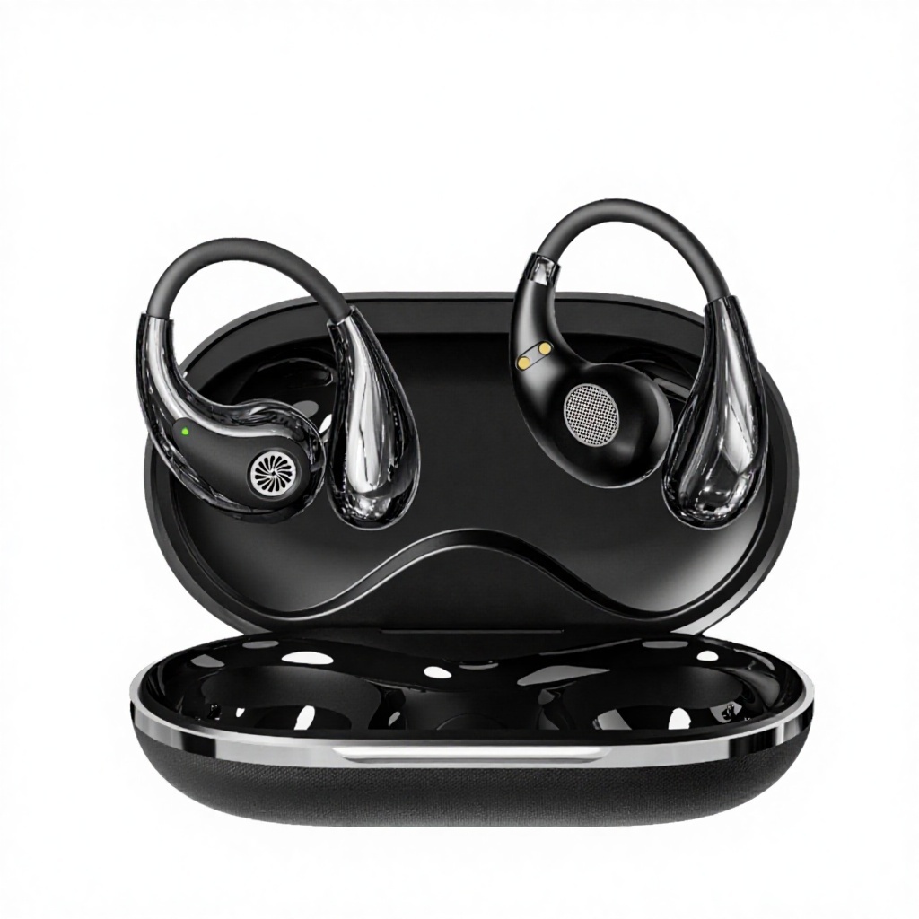 Wireless Bluetooth 5.4 Sports Earbuds with HiFi Stereo Sound, ENC Noise Cancelling, IPX6 Waterproof, Touch Control & LED Charging Case - View 4