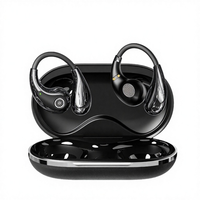 Wireless Sports Earphones for 5.0 HIFI Stereo Sound Active Noise Cancelling 5.4 IPX6 Waterproof Touch Control LED Metal