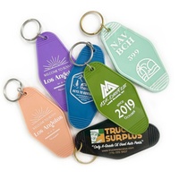 Porte-clés promotionnel personnalisé en ABS étanche, estampé à chaud or, impression UV, porte-clés en plastique personnalisé en gros pour entreprises
