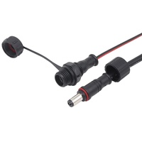 M12 2 broches 55 21 DC femelle monté sur panneau faible courant 5A puissance universelle étanche LED fil connecteur universel Jack adaptateur