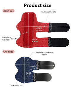 Attelle de doigt réglable Attelle de poignet pleine main Redresseur verrouillable Attelle de doigt en mousse - Product Image 3