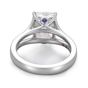 Provenc fine jewelry fashion women engagement wedding <b>ring</b> real white gold <b>ring</b> 2carat Cushion IGI lab grown diamond <b>ring</b> - Product Image 2