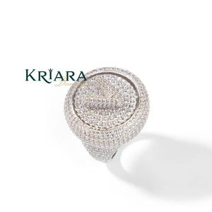 Bague en diamant or blanc argenté de qualité supérieure, élégante bague solitaire pour mariage, bijoux pour femmes, disponible au prix de gros - Product Image 3