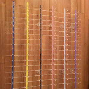 16 Pairs Wall Mounted Óculos De Acrílico Display Stands Colorido Crystal Rods Óculos De Sol Miopia Frames Stand Prateleiras De Armazenamento - Product Image 1