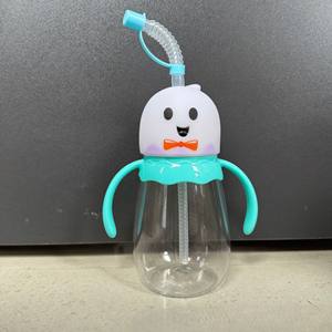 Gobelet à paille avec poignée en PET, motif dessin animé monstre fantôme sorcière ventre rond, pour animaux de compagnie, produit transfrontalier très vendu et en stock - Product Image 4