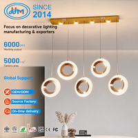 Lustre LED en acrylique à haute transmission certifié CE, de luxe italien, pour hall d'hôtel, club, salle d'exposition, salle à manger