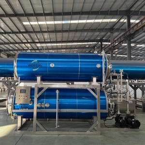 Autoclave de stérilisation alimentaire à immersion dans l'eau chaude à vapeur pour les grandes pochettes souples, les bouteilles en PP, les bols et les tasses en plastique - Product Image 2