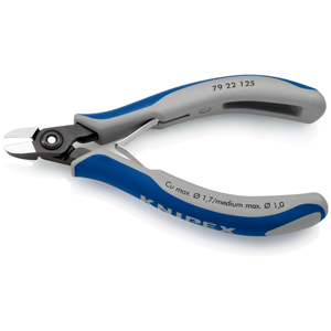 KNIPEX 79 22 125 Cortador diagonal de precisión para electrónica con mangos multicomponentes pulidos de 125 mm - Product Image 2