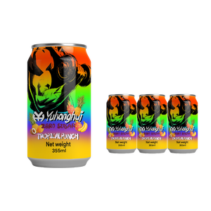 Bebida Tropical Punch Sin Azúcar de 355 ml, Suministro de Fábrica, Paquete Personalizado, Bebidas Refrescantes con Sabor Natural a Frutas Tropicales - Product Image 2