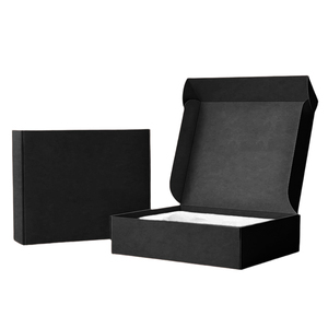 Boîtes d'emballage personnalisées en carton ondulé rigide, impression sur papier noir, pour envoi postal, <span class=keywords><strong>livraison</strong></span>, emballage avec logo - Product Image 2