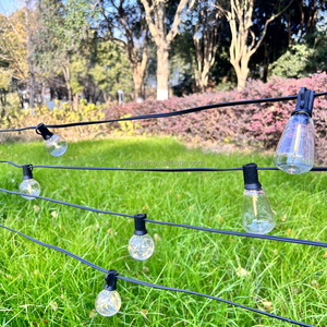 Garland Street Deco Solar G40 Remote Control Waterproof Wedding Lamp Solar Globe Patio Fesoon <strong>String</strong> <strong>Light</strong> - Product Image 2