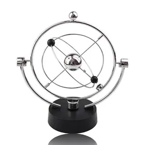 Электрическая Колыбель Ньютона, стальной шарик для балансировки, физика, наука, маятник, офисный стол, образовательный развивающий орнамент, фигурки