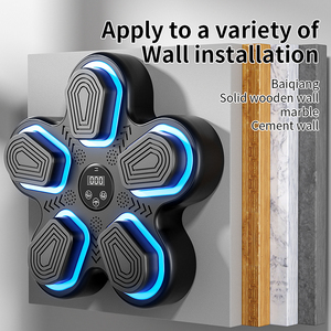 Entraîneur de boxe intelligent portable à suspendre au mur avec lumière LED bleue, cible de frappe pour l'entraînement en intérieur et la réduction du stress - Product Image 4