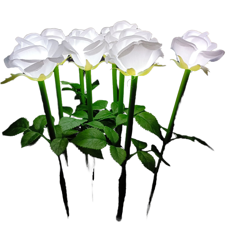 Outdoor Waterproof White LED Rose Light for Wedding Decorate Colorful Decorative Lighting Product