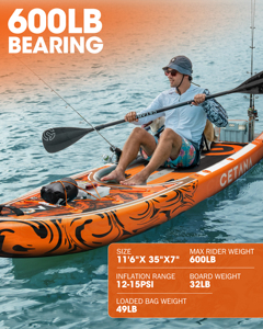 Tabla de Paddle Surf Hinchable Drop Stitch de 600 lb de Capacidad para Pesca CT09/7 Duradera - Suministro Directo de Fábrica - Product Image 5