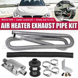 Tubo de escape para calefactor de estacionamiento de 100-120-180cm con abrazaderas, silenciador, filtro, conducto de calefacción y manguera de combustible - Product Image 1