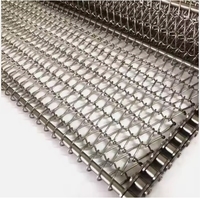 Tapis roulant en maille de fil d'acier inoxydable de qualité alimentaire personnalisé pour le cuivrage industriel des grains et la cuisson dans les fours de durcissement