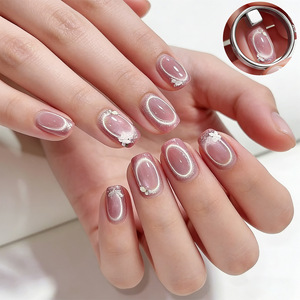 Powerful Round <b>Ring</b> Magnet Tool Fast Hollow <b>Cat</b> Eye Effect Beginner Nail Art Manicure Accessory Wholesale - Product Image 5