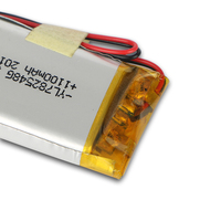 Prix usine Lipo Batterie Haute Qualité 3.7v 1100mah Li-ion Lithium Polymère Batterie Cellule