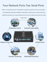 Mini PC Sin Ventilador con Ce-leron J6412, DDR4, RS485, Enrutamiento Suave, Control Industrial, Computadora Personal