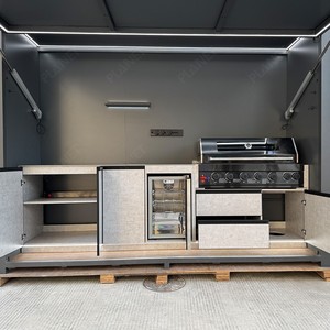 Gabinete de Cocina de Exterior de Alta Gama para Barbacoa en Jardín, Material de Acero Inoxidable, Juegos Completos de Gabinetes de Cocina de Acero Inoxidable - Product Image 3