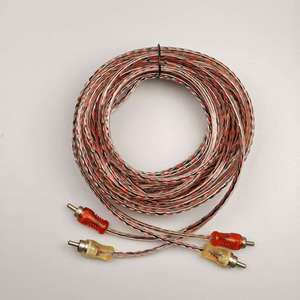 Cable transparente de par trenzado para altavoces/TV, a cable de audio 2RCA, cable de transmisión de sonido de alta fidelidad plug-and-play - Product Image 6