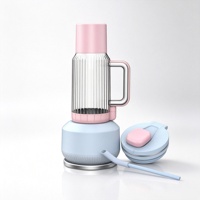 Mixeur personnel en verre pour smoothies, 4 modes, broyeur de glace, fonction pulse, presse-agrumes, mixeur portable avec couvercle de voyage et paille