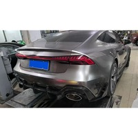 Lèvre de pare-chocs arrière personnalisée en fibre de carbone sèche RS7 pour Audi RS7 C8 Sportback 4 portes 2019-2021