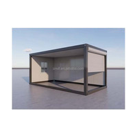 Casa Contenedor de Acero Prefabricada Desmontable de 20 Pies, Casa Móvil Lista para Usar, Garaje, Cochera, Taller, Almacén, Parque Moderno