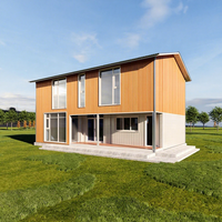 Appartement Modulaire Conteneur Détachable Personnalisable à 2 Étages avec Panneaux Sandwich Métalliques Isolés, 3 Chambres et 2 Salles de Bain