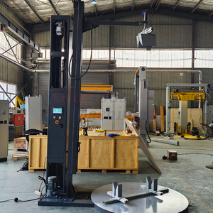 Tự động bàn xoay dọc Pallet căng Gói máy đóng gói cửa <span class=keywords><strong>s</strong></span>ổ và cửa làm máy móc - Product Image 2