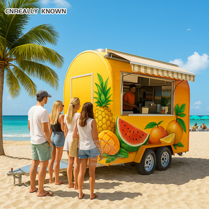 OEM Aluminum & Stainless Steel <b>Towable</b> Mobile Hot Dog Carts Fast Food Truck Concession Food Trailer for Sale - Product Image 3
