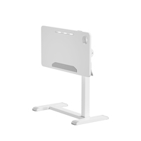 Bureau debout mobile Bureau roulant réglable en hauteur Bureau d'ordinateur portable inclinable à 90 ° Table de chevet pliable Chariot pour bureau à domicile